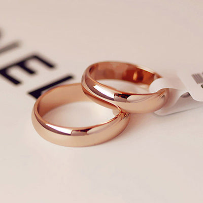 Couple Rose Gold Engagement Ring