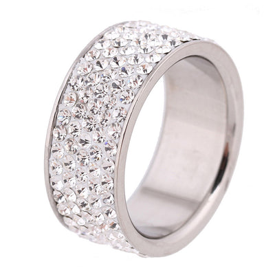 Clear Crystal Women Engagement Ring